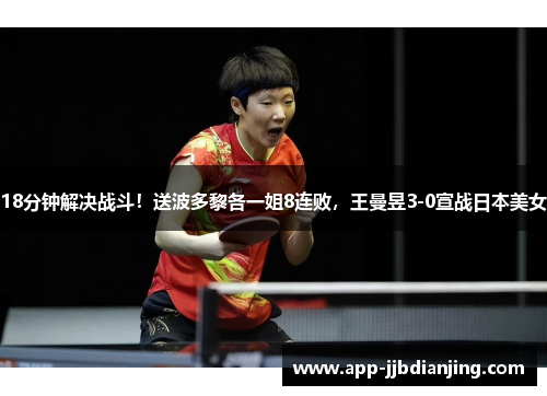 18分钟解决战斗！送波多黎各一姐8连败，王曼昱3-0宣战日本美女